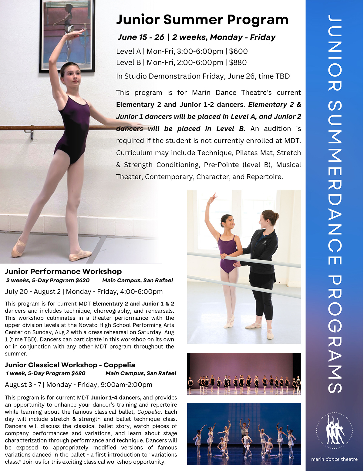 MDT Summer Camp flyer